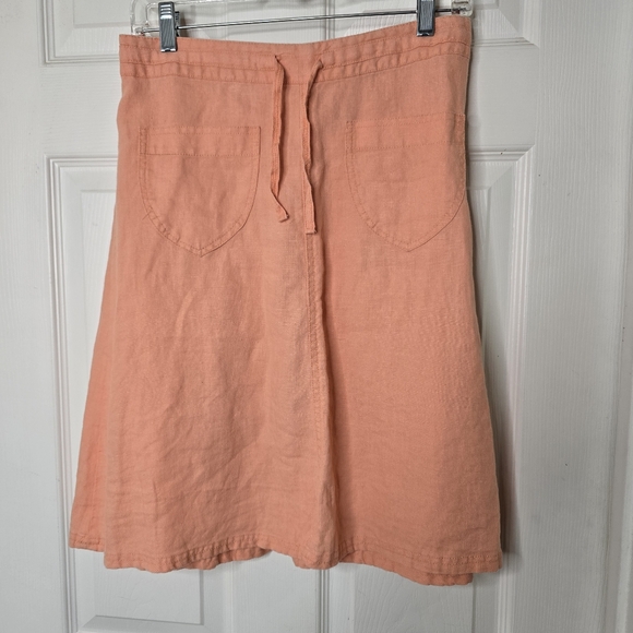 Peach Linen Skirt by Divided womens 4 - Picture 1 of 9